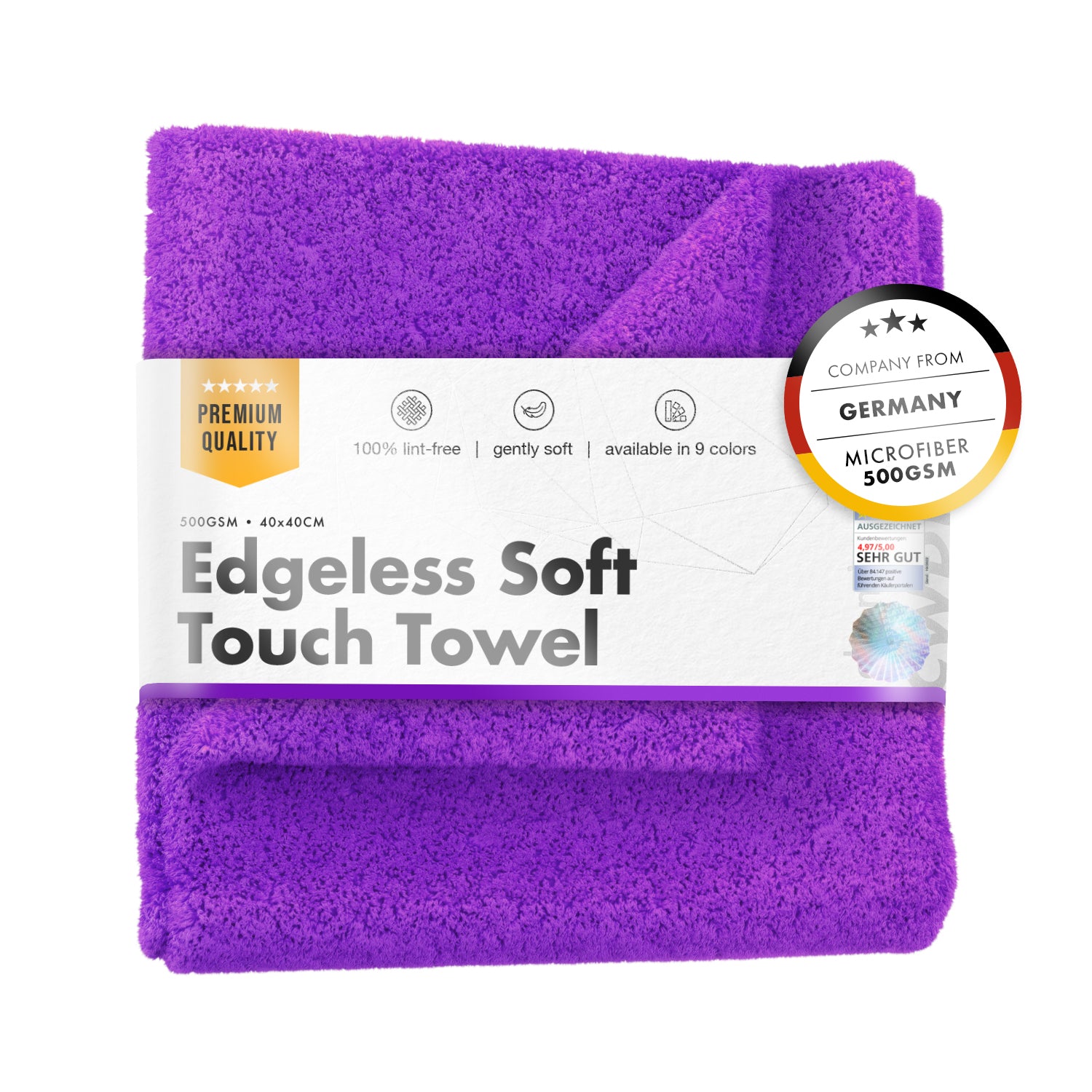 ChemicalWorkz Edgeless Soft Touch Towel. 500GSM Microvezel poetsdoek 40×40 cm. 500gsm poetsdoek. 500gsm polijstdoek. microvezeldoek randloos. randloze microvezeldoek. microfiber cloth. 500gsm poetsdoek. 500gsm polijstdoek. 500gsm microvezeldoek. microvezel doek. poetsdoek. Microvezeldoek paars.