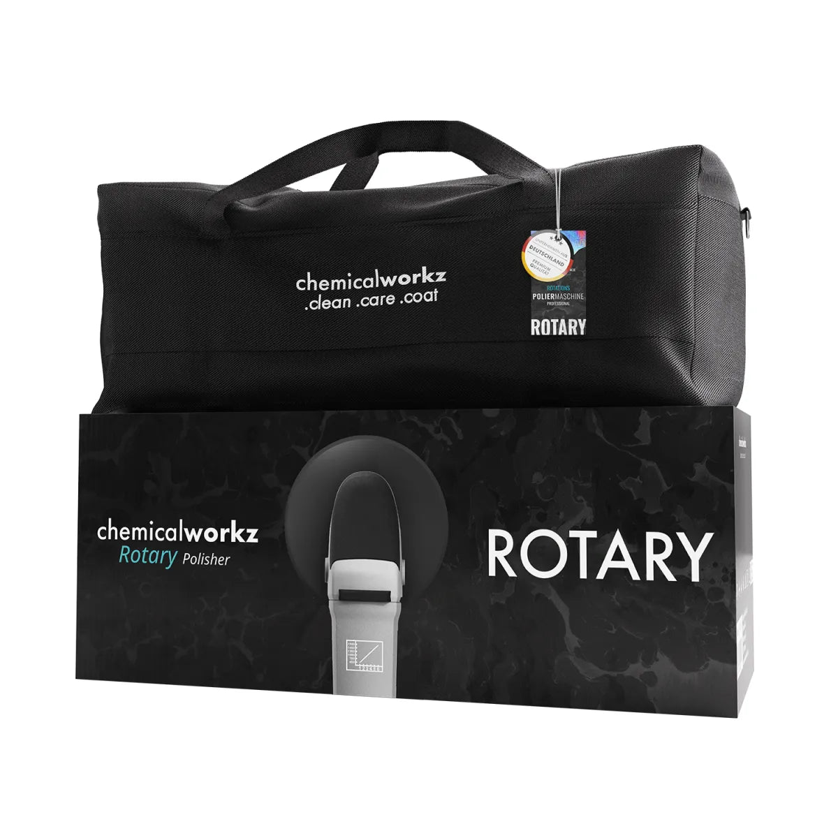 Chemicalworkz Rotary roterende polijstmachine met verpakking en stevige draagtas voor veilige opslag en transport
