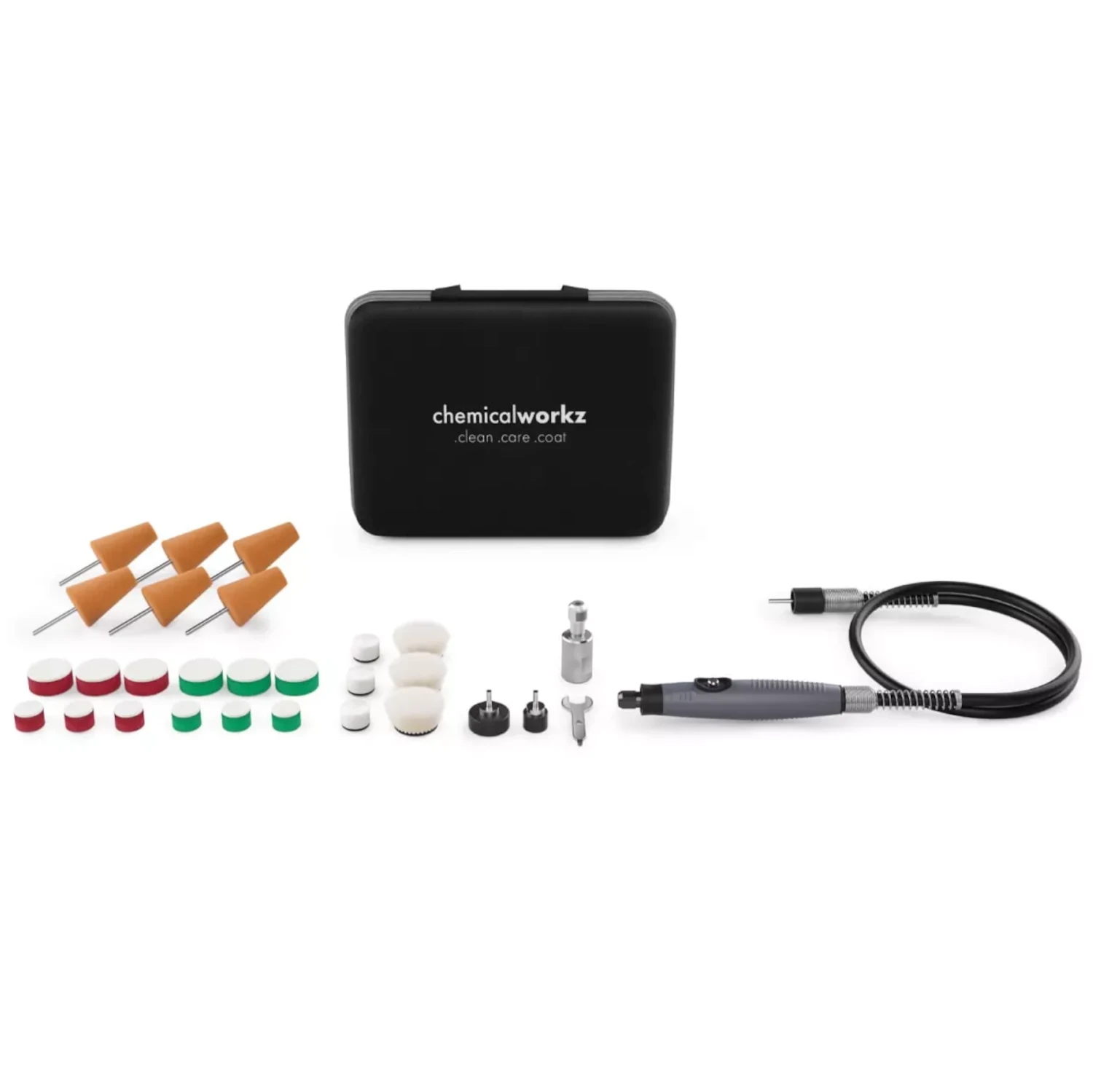 chemicalworkz mini polishing system. chemicalworkz mini polijstmachine verlengkabel. polijstset roterende machine. polijstset mini polisher. polijstset excentrische machine. polijst set roterende polijstmachine.