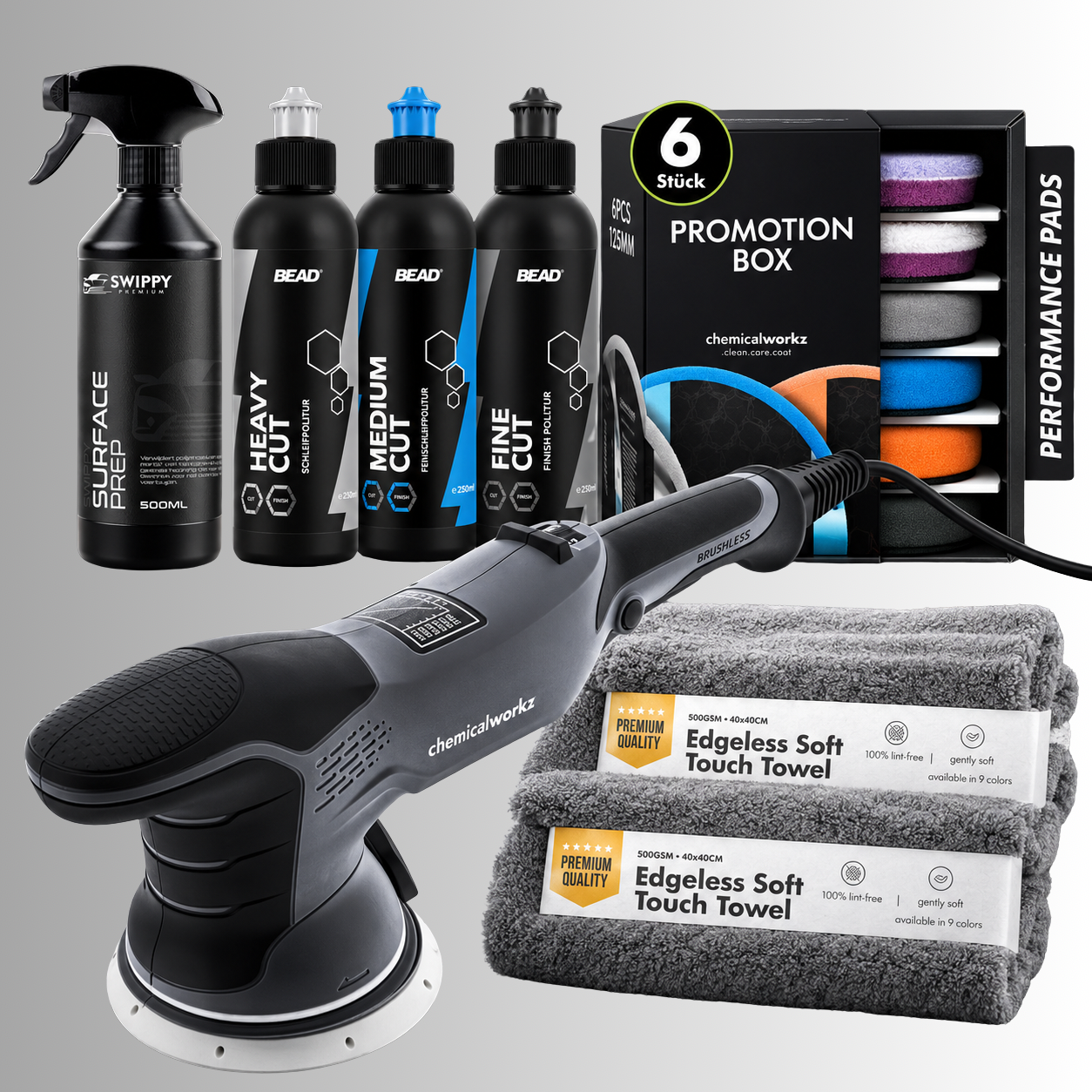 Swippy Complete Polijstbundel – DA15 Pro Brushless