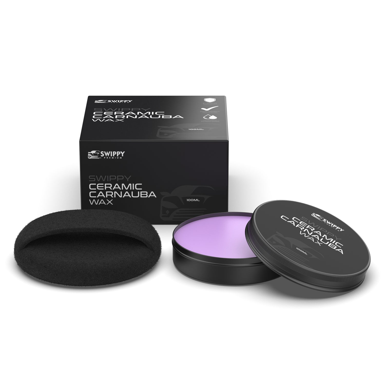 Carnauba wax 100ml voor auto met diepe glans en bescherming