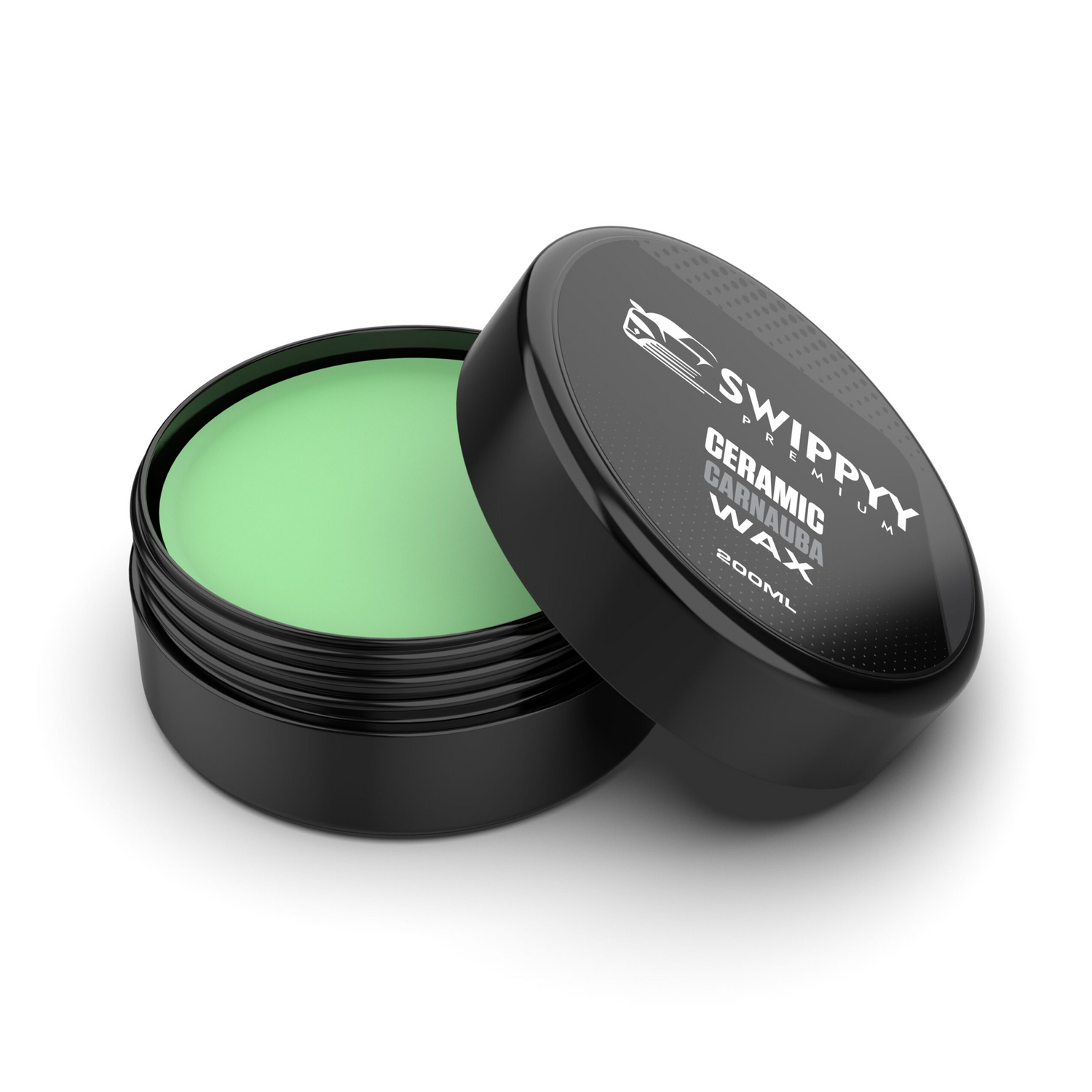 Swippy Premium Ceramic Carnauba wax. Swippy wax. Swippy ceramic wax. Swippyy wax. Autowax. Beste autowax. Ceramic wax. Beste wax voor auto. Carwax. Carnauba wax. Carnaubawax. Vuil- en Waterafstotendheid. Beading. Sheeting. Autowax dat krasjes vult.