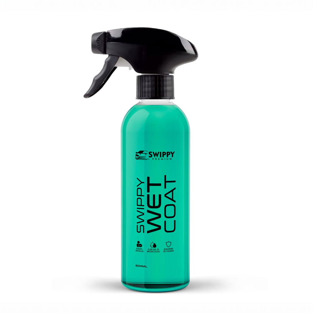 Wet coat. Swippy wet coat. Swippyy Wet Coat. Wetcoat. Swippy wetcoat. Swippyy wetcoat. Sealent spray. Spray on sealent. Lakbescherming. Auto lakbescherming. Lakbescherming auto. Autowax.