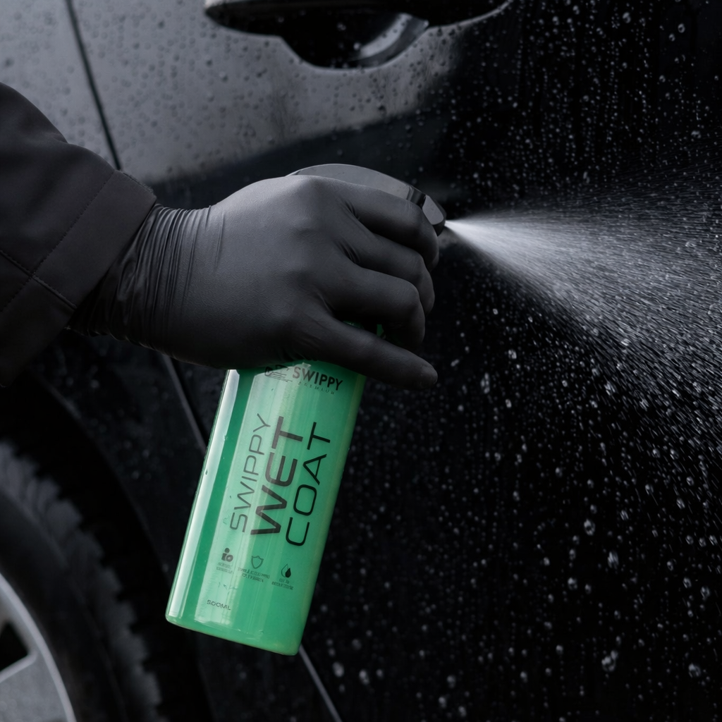 Swippy wetcoat. wetcoat. wet coat. sealent. ceramic coating spray. lakbescherming. swippy wax. beste autowax. auto wax.