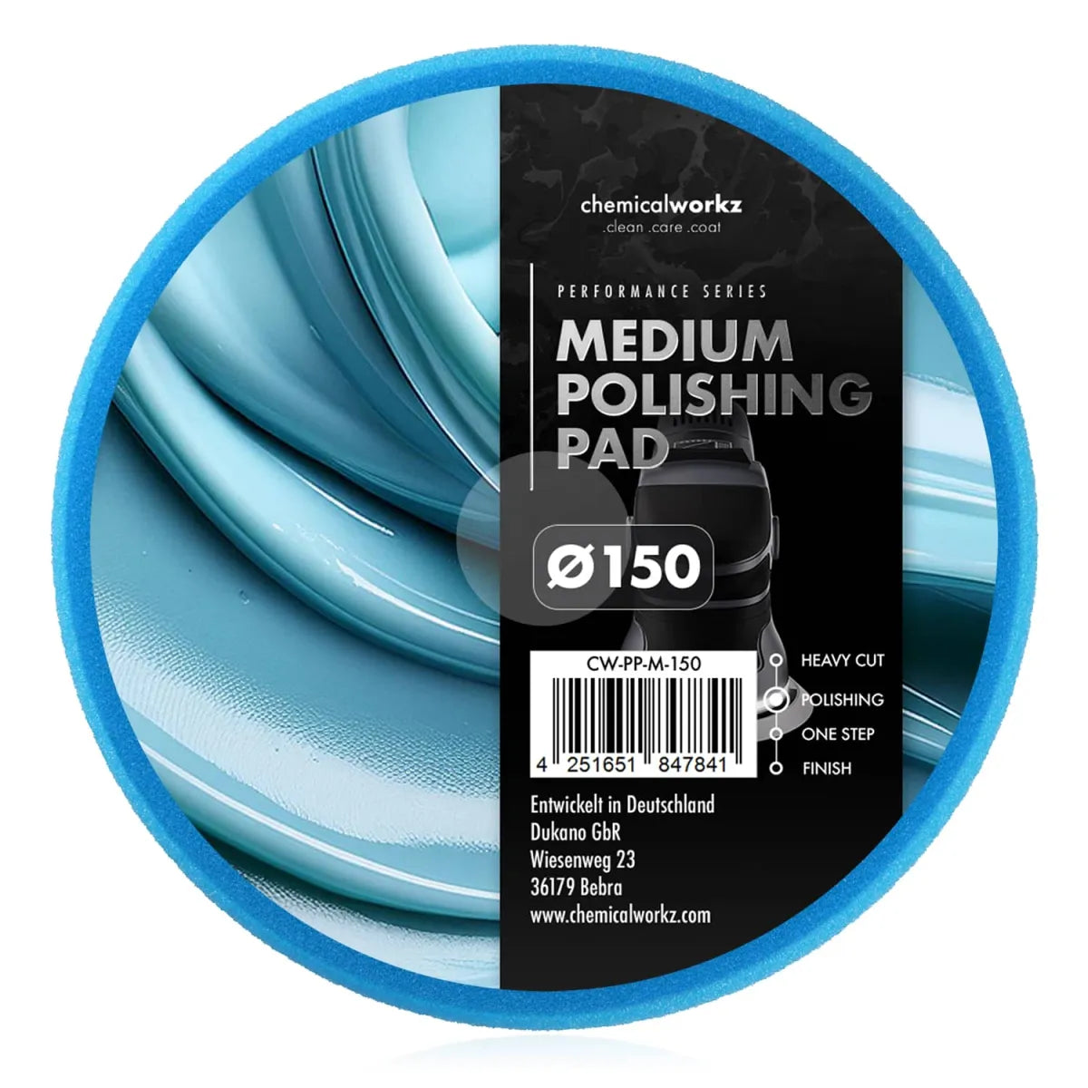 Chemicalworkz medium polishing pad 150mm