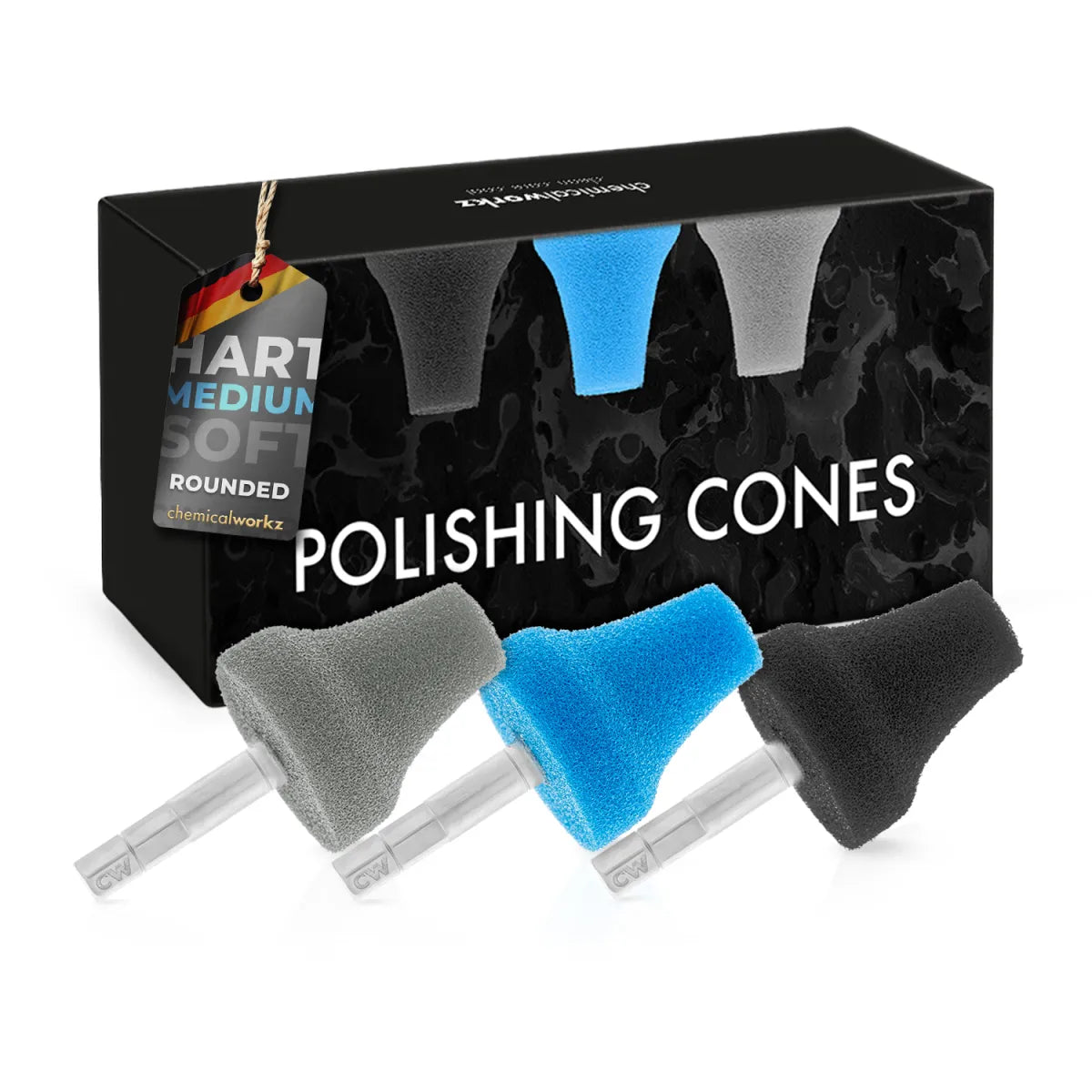 chemicalworkz polishing cones. polishing cones. flex pxe80 polishing cones.