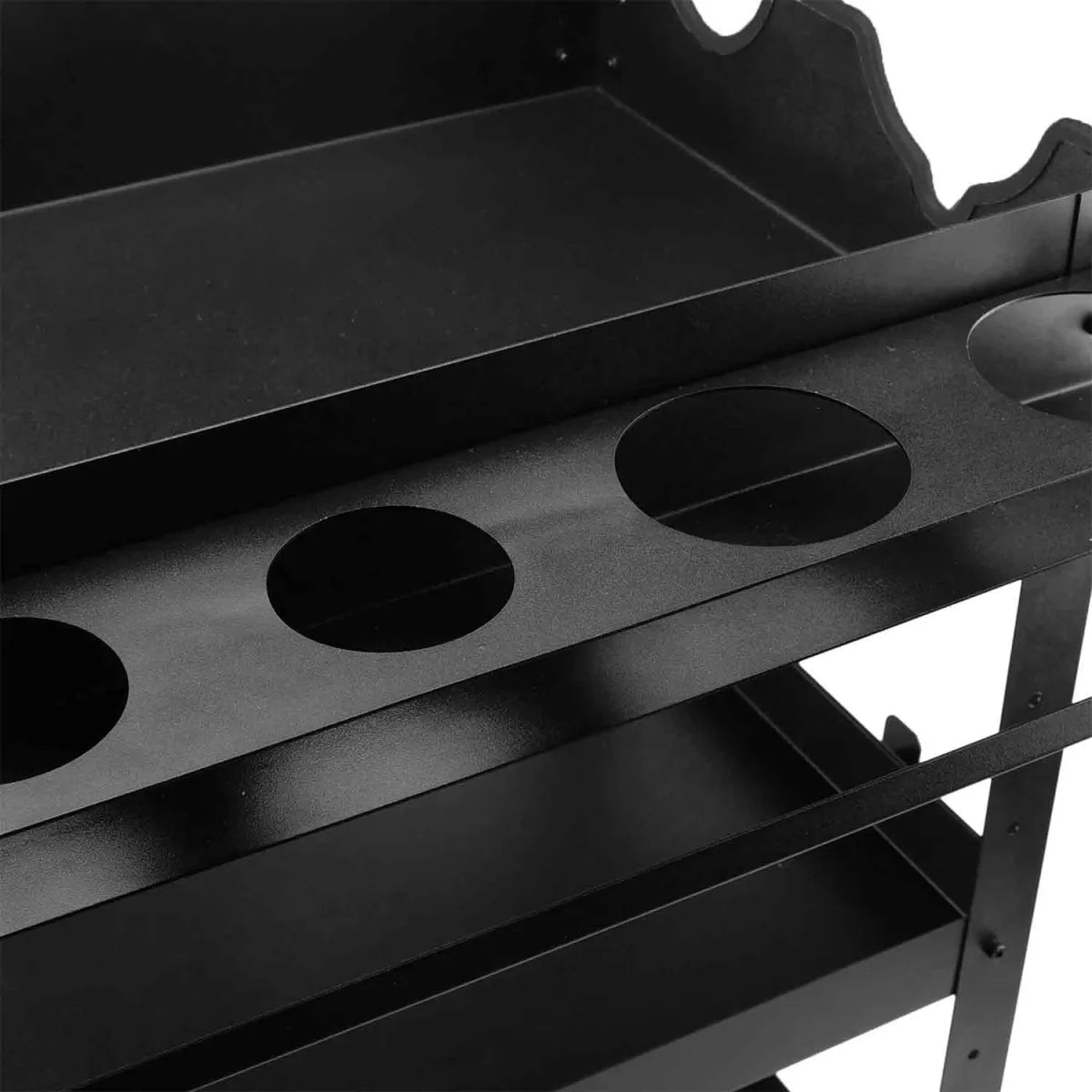 ChemicalWorkz Premium Detailing Trolley – houders voor flessen en borstels in gebruik