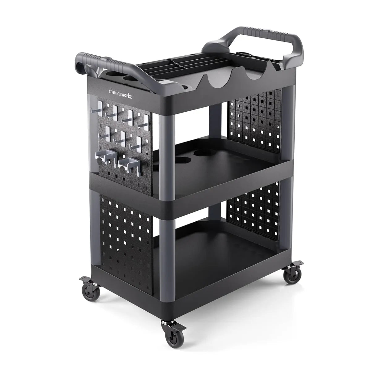 chemicalworkz detailing trolley. detailing trolley. swippy detailing trolley. rolwagen poetskar. rollwagen. rollkar. poetskar auto. professionele poetskar. auto poetskar. rol wagen. detailing kar. detailingkar. detailing rolkar. detailingkar auto. poetskar met houders.