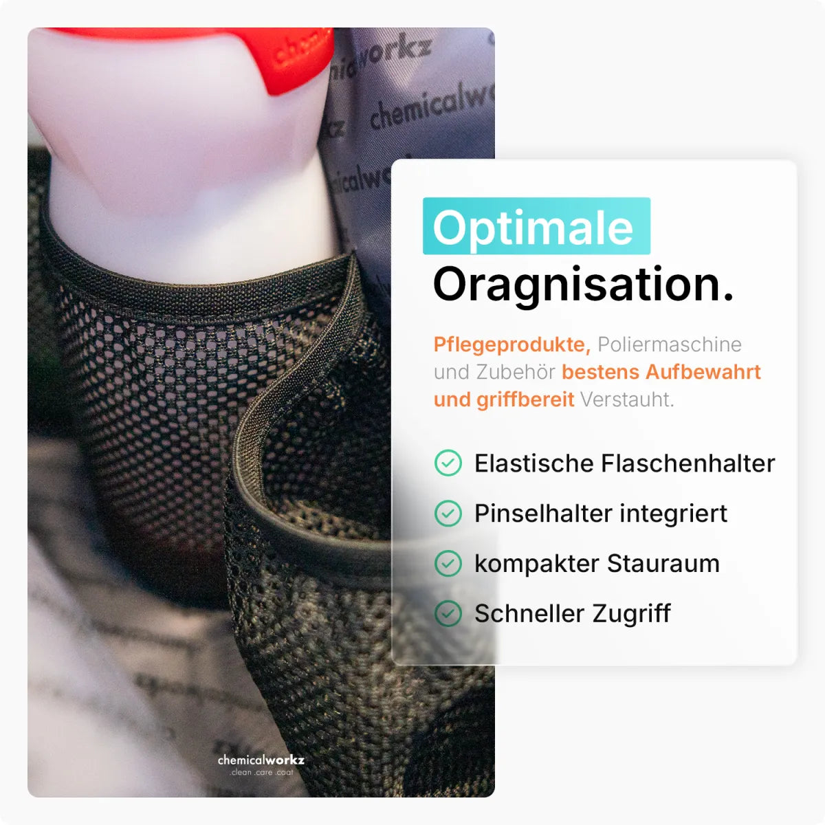 Chemicalworkz flessenorganiser voor detailers