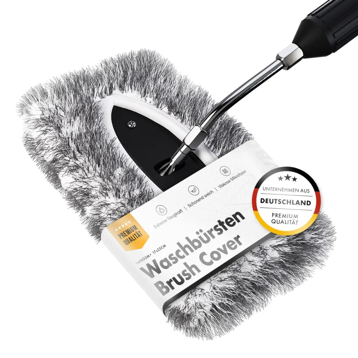 Elastische wash brush cover voor krasvrij wassen in de wasbox”