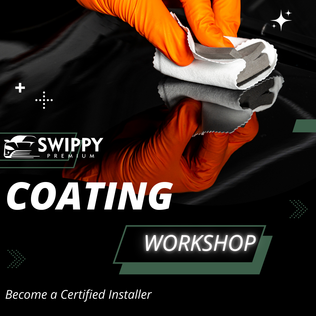 Swippy Coating Training. Swippy Coating Workshop. Certificied Installer. Nano Ceramic Coating. Nano Keramische Coating. Swippy Coating Cursus. 