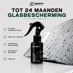Keramische Coating voor autoruiten met makkelijke applicatie en een standtijd tot 2 jaar