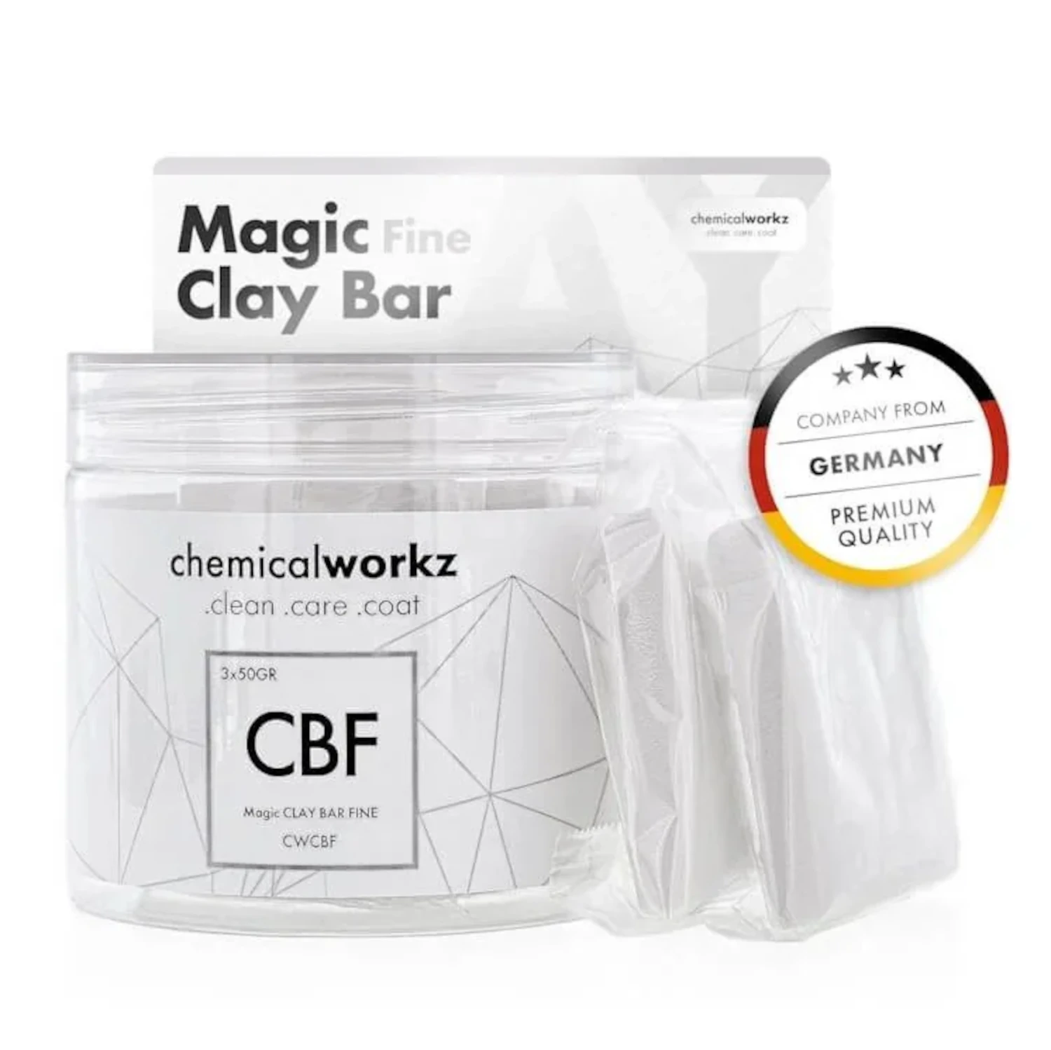 Chemicalworkz magic clay bar. magische claybar. Fine clay. Auto kleiblok. auto detailing clay. detailing kleibar. Kleibar. Medium clay. Medium klei. Auto klei. Autoklei. Fijne autoklei. Fijne auto klei. Medium Clay Bar. 