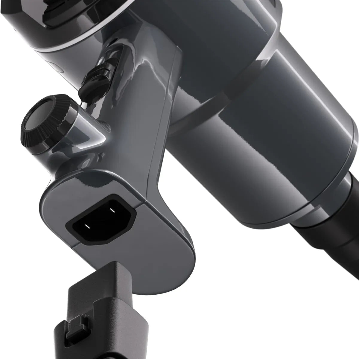 Detail van Chemicalworkz lakdroger met aansluiting en bediening