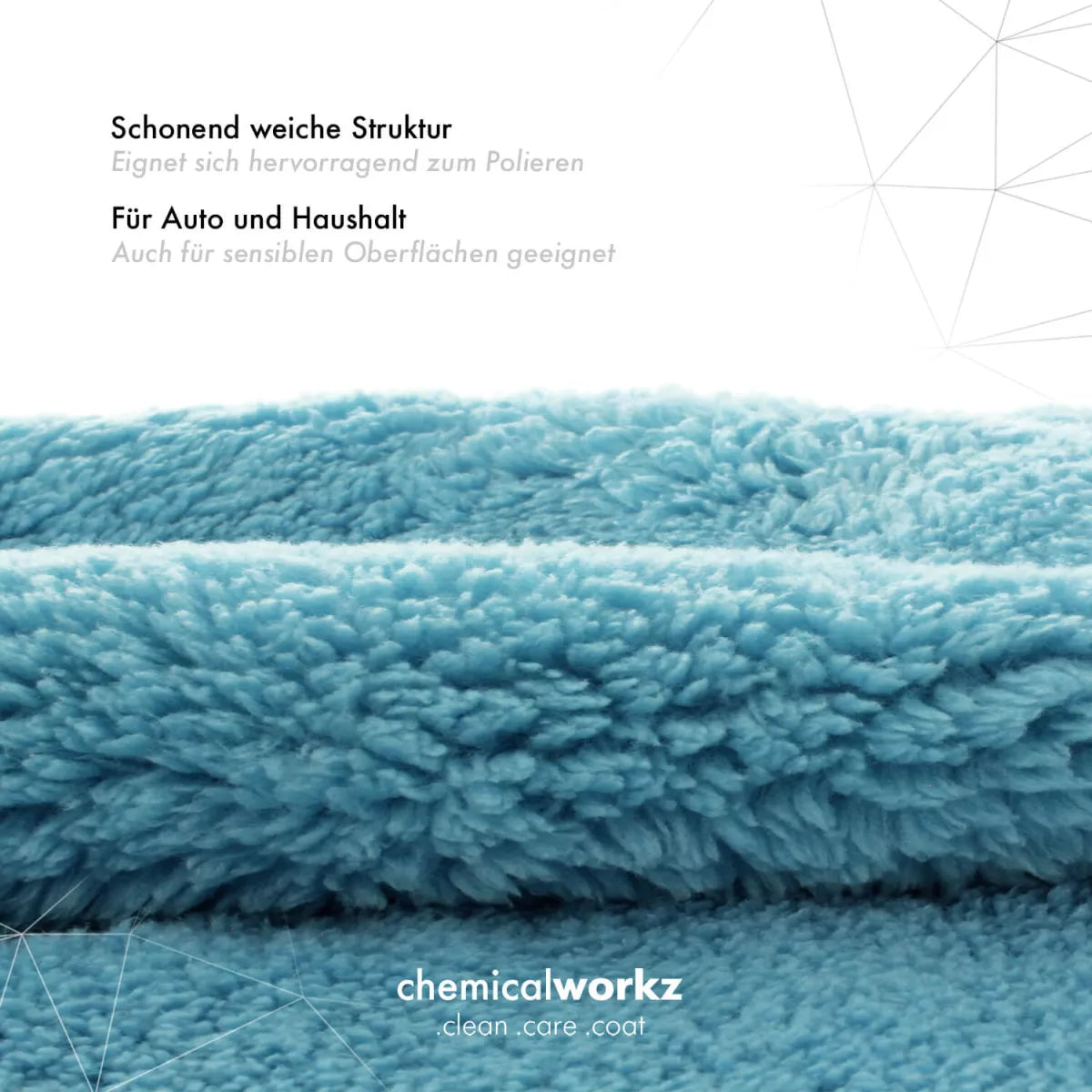 ChemicalWorkz Edgeless Soft Touch Handtuch – 500GSM Mikrofaser-Poliertuch 40x40 cm