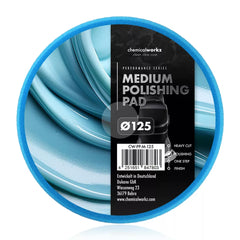 Chemicalworkz medium polishing pad 125mm. Medium cut polijstpad. Polijstpads. Medium polijst pads. Auto polijsten. 