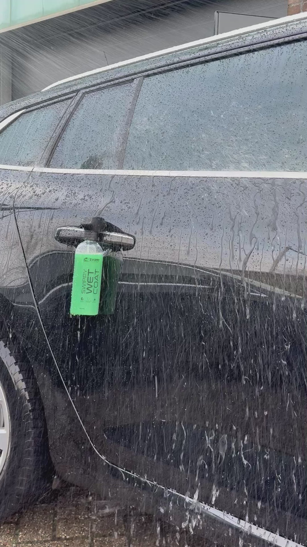 Sterk waterafstotend effect na gebruik van Swippy Wet Coat