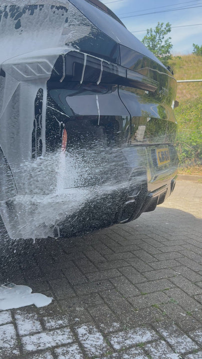Swippy snow foam in actie